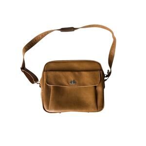 vintage Samsonite Silhouette faux leather travel messenger bag 7.5x14x13